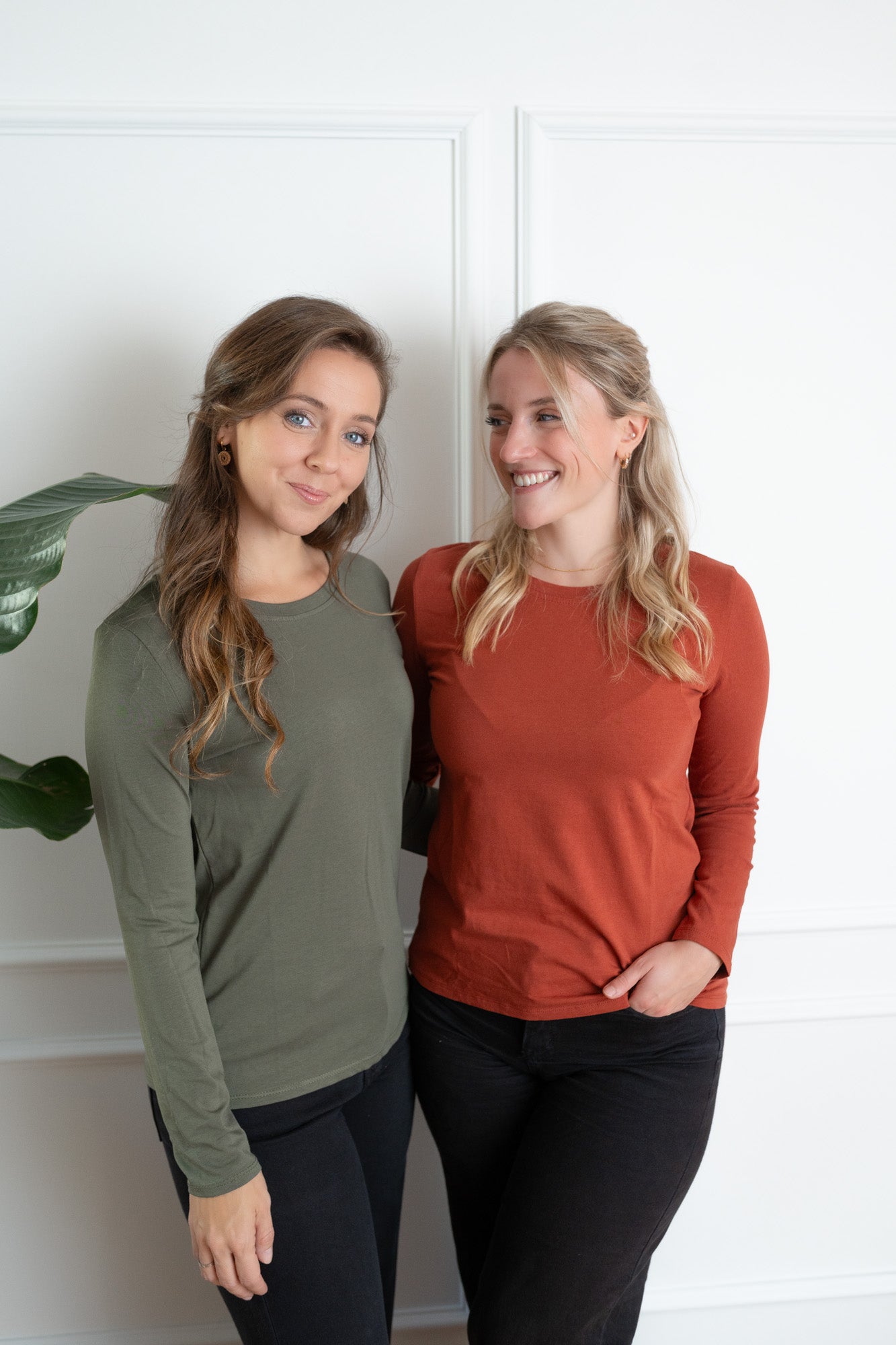 Basic-Langarmshirt
