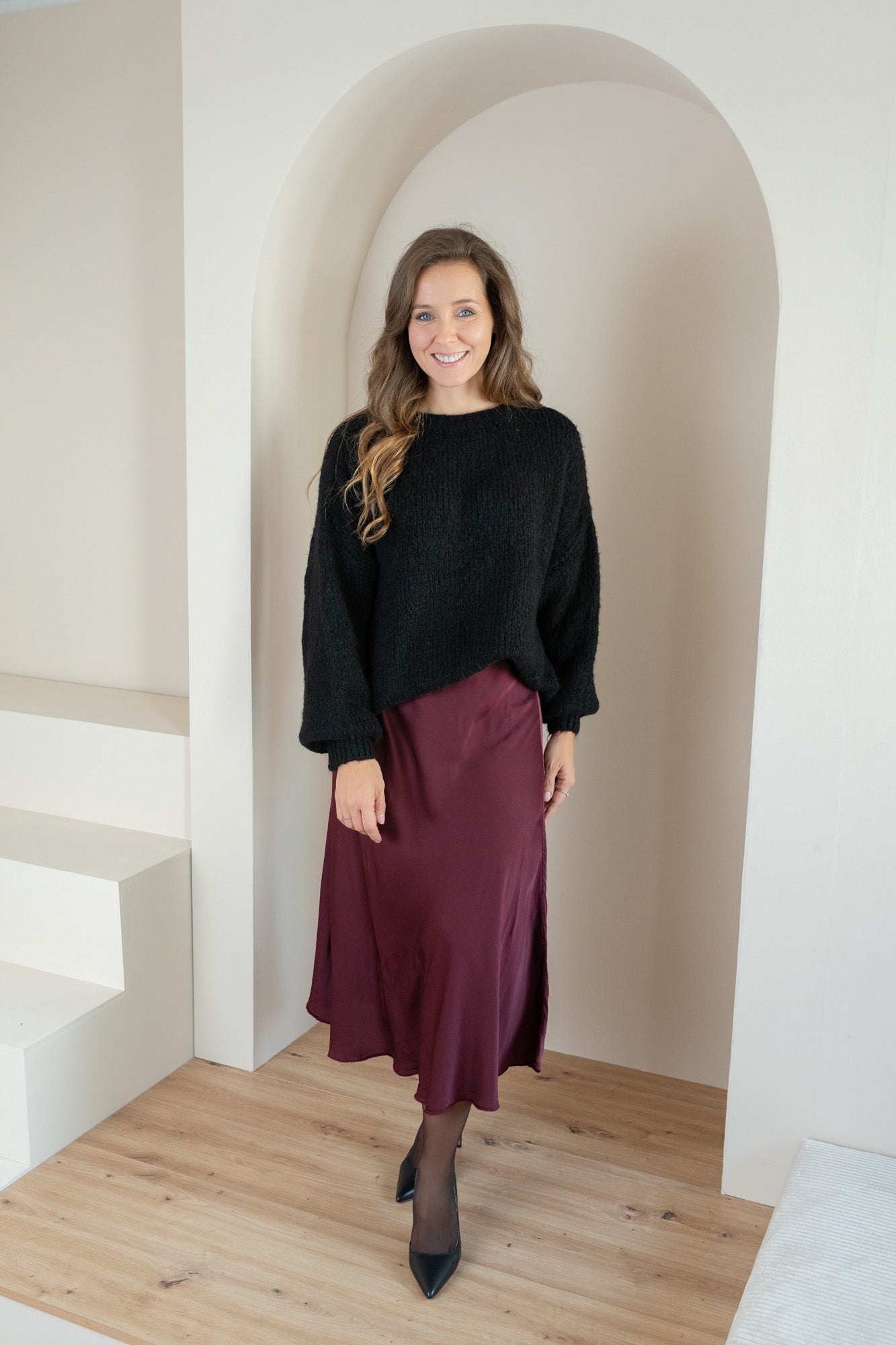 Pullover gestrickt Uni