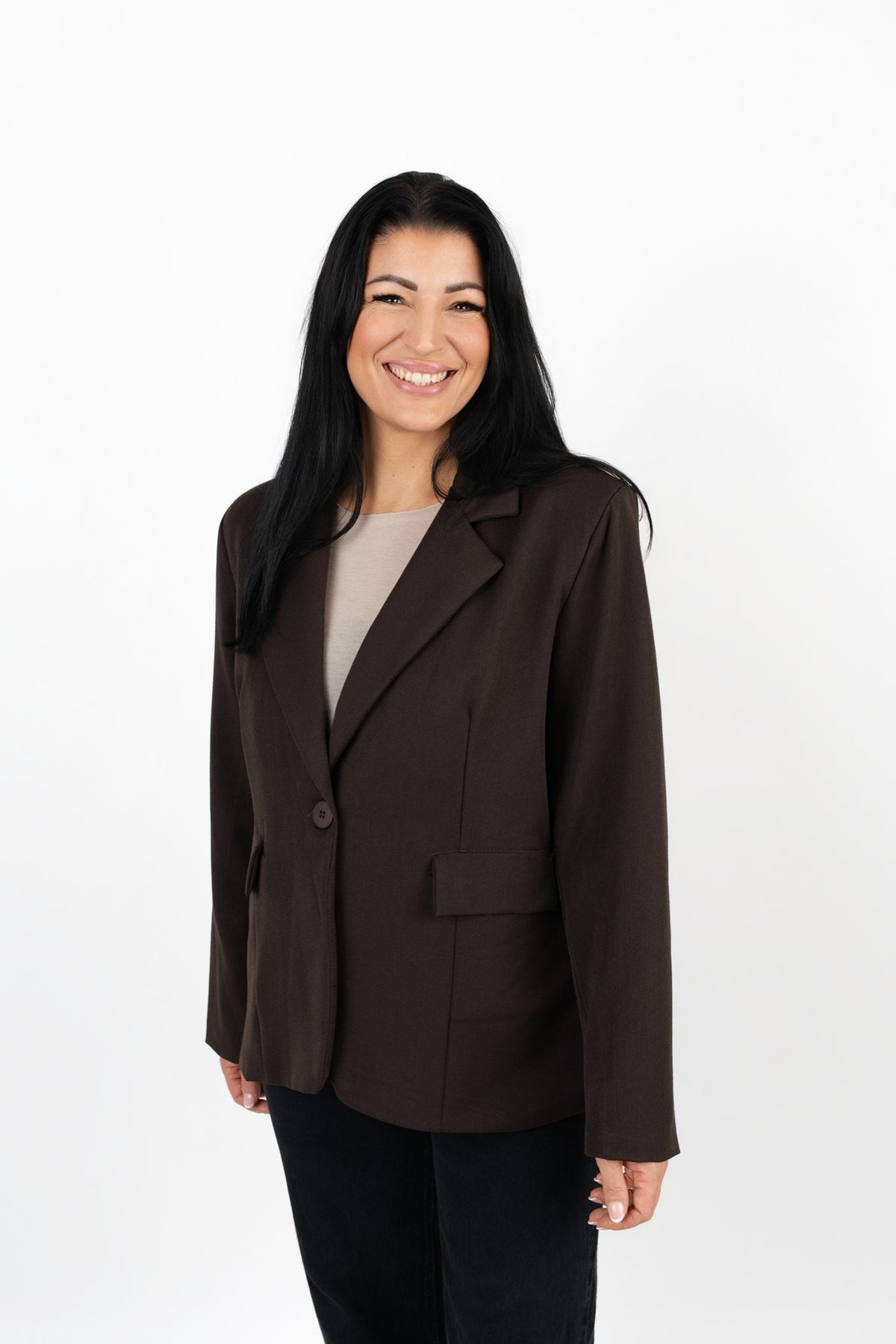 Blazer in Coffee