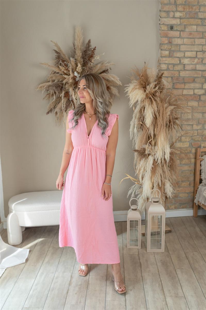 Musselin Maxi-Kleid
