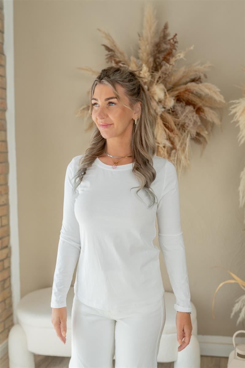 Basic-Langarmshirt