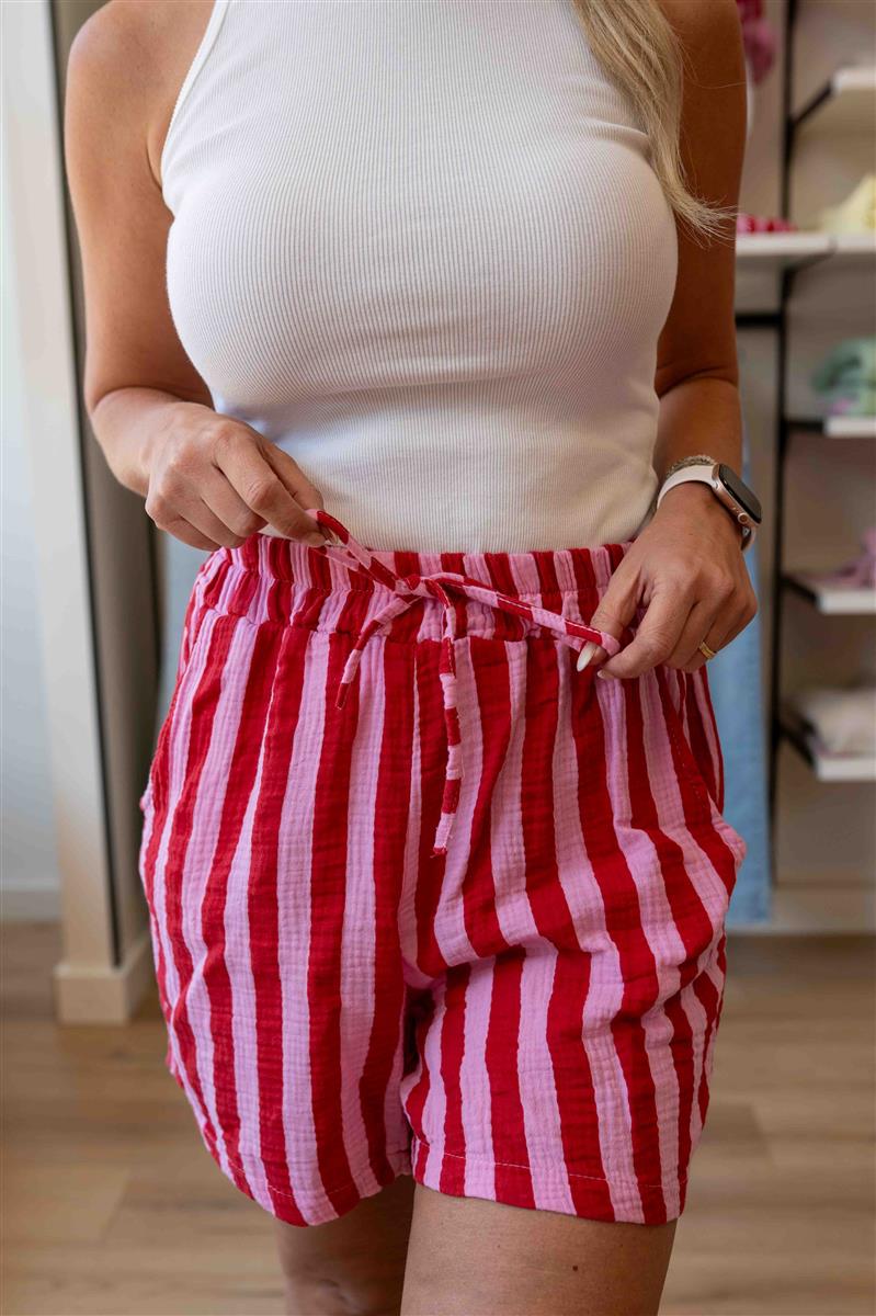 Musselin Shorts gestreift