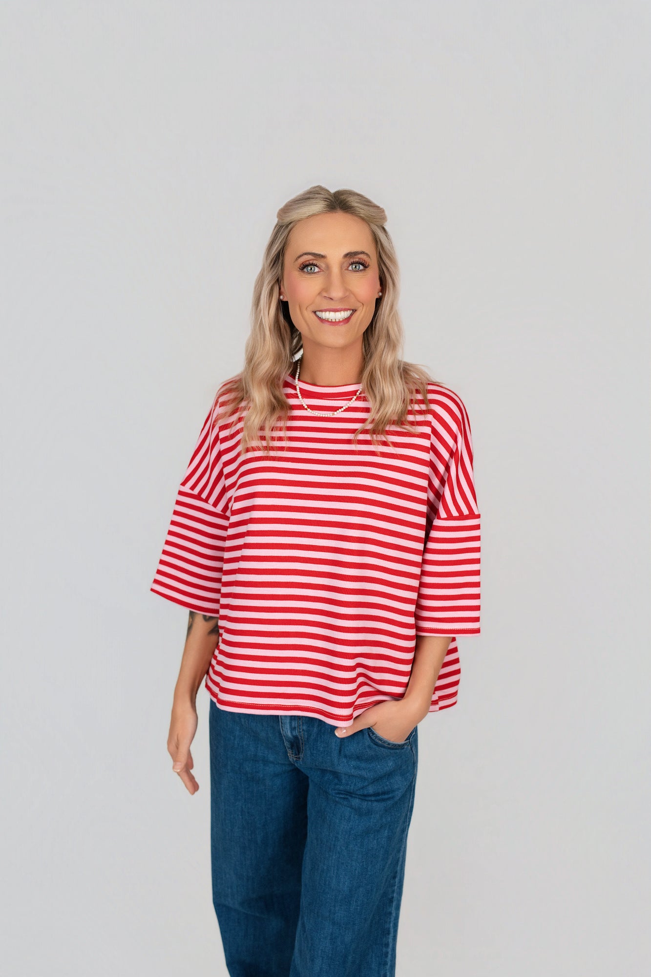 Shirt gestreift kurzarm