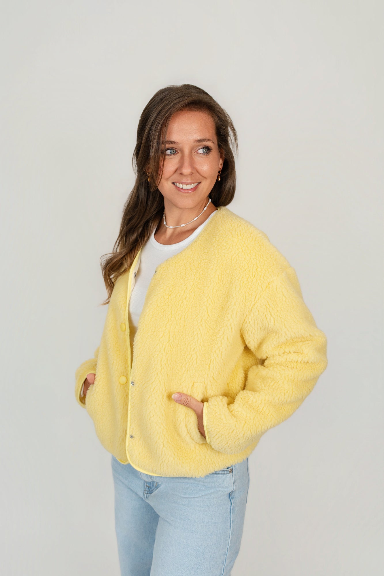 Jacke "Good Vibes" Teddyfleece