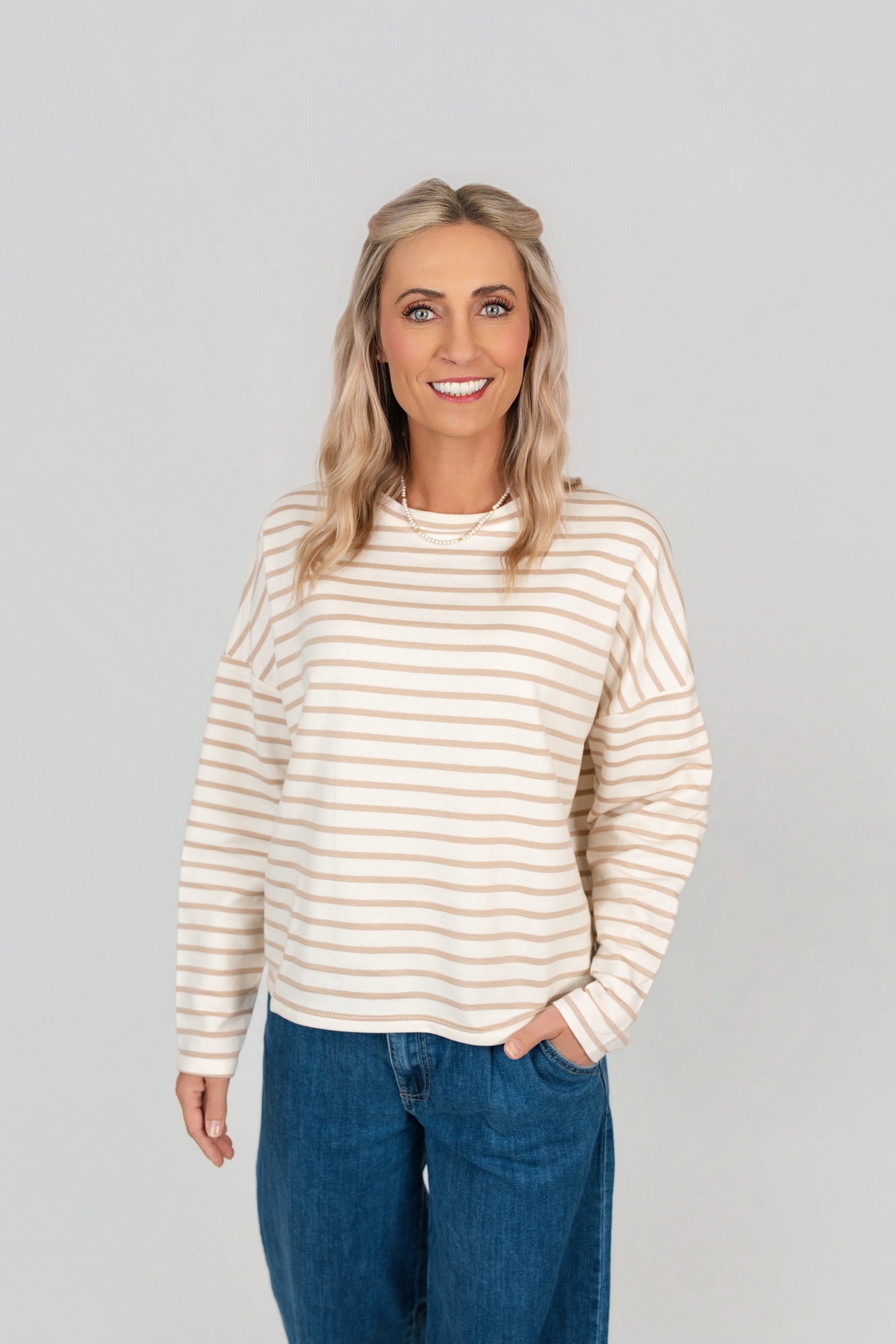 Pullover gestreift langarm