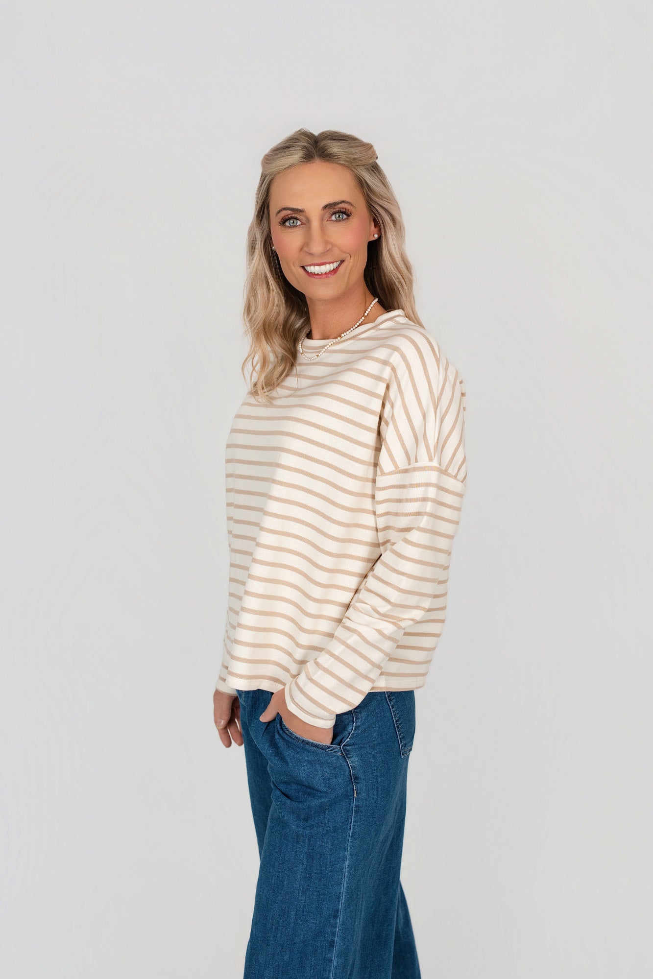 Pullover gestreift langarm