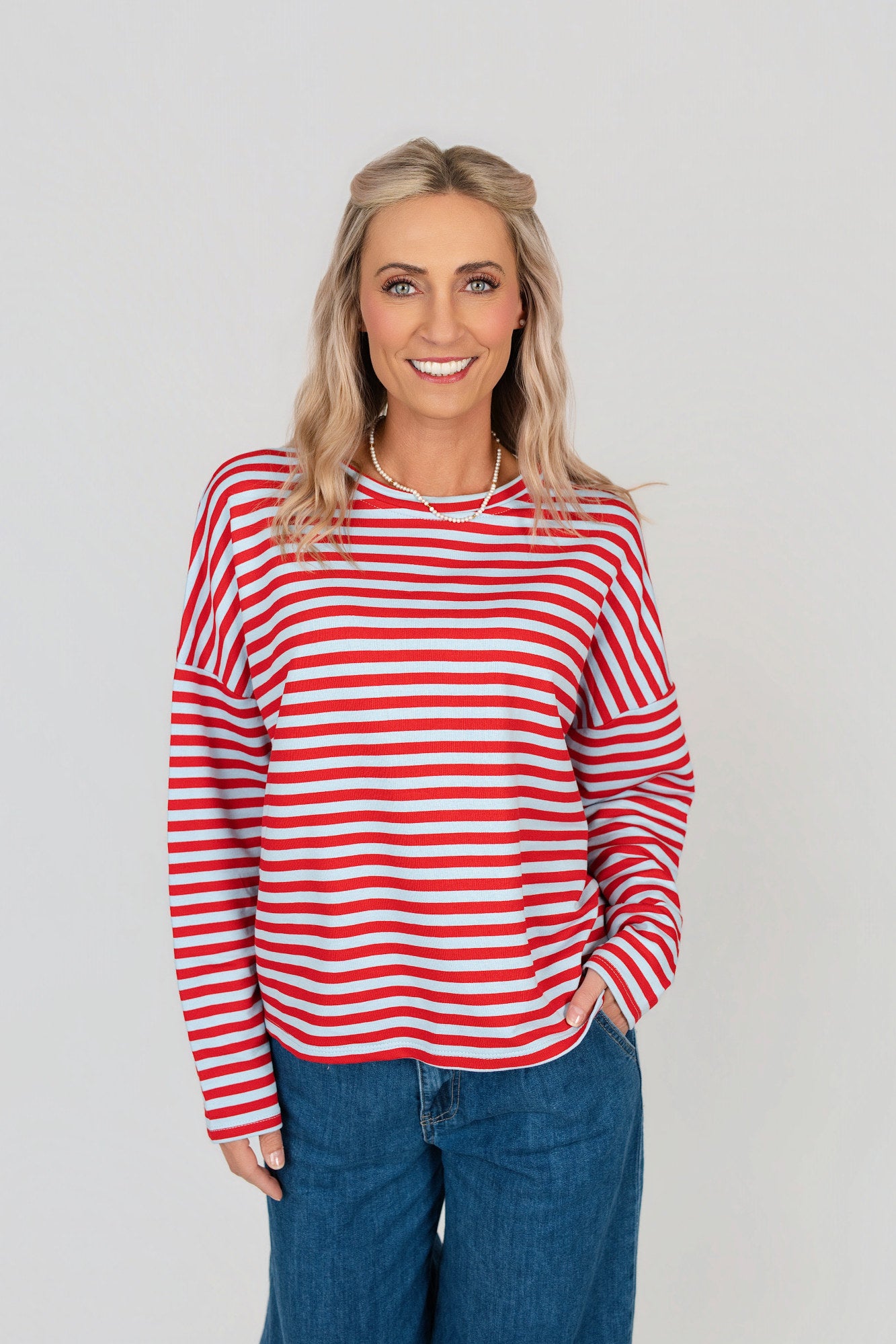 Pullover gestreift langarm