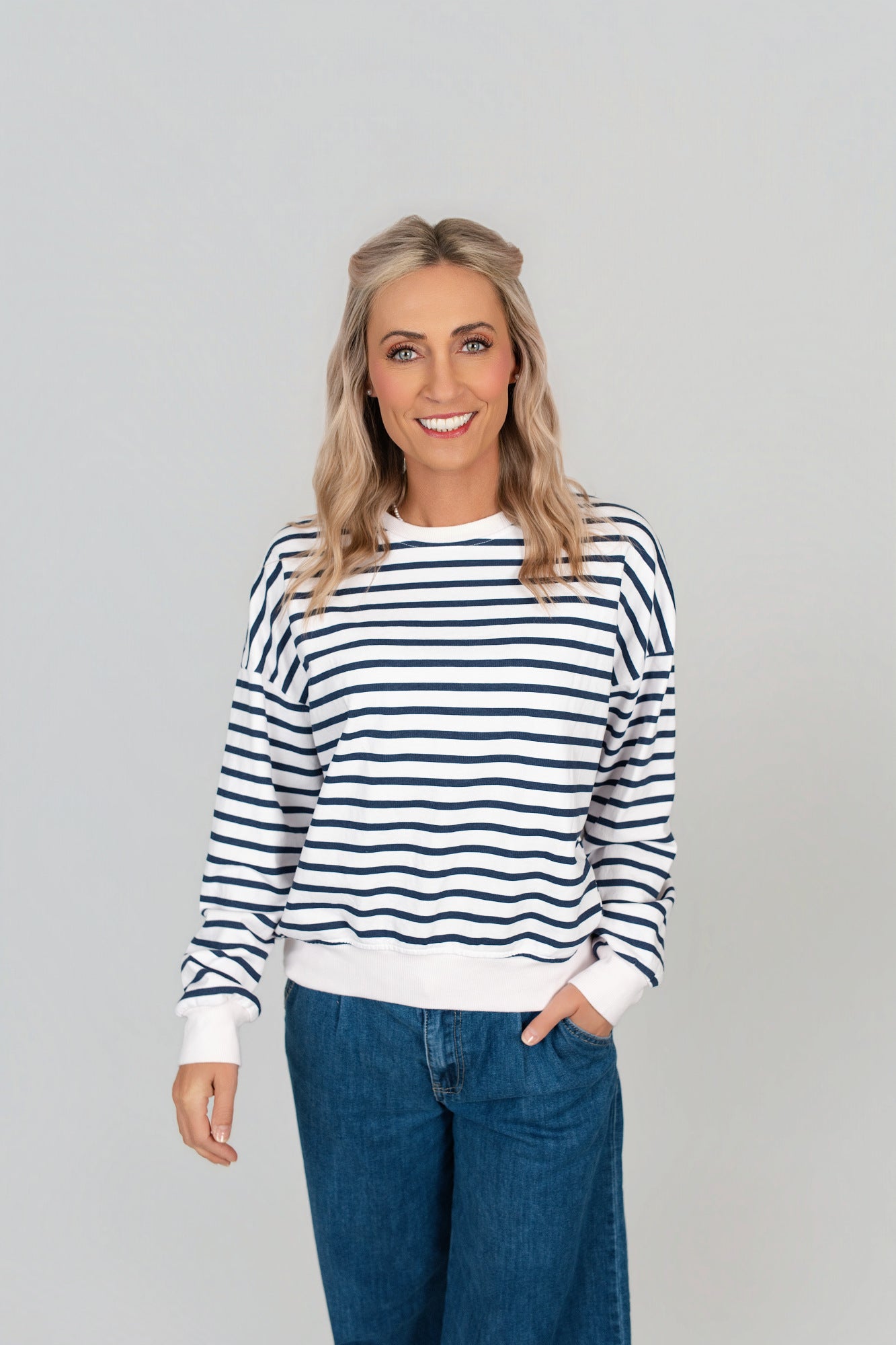 Pullover gestreift