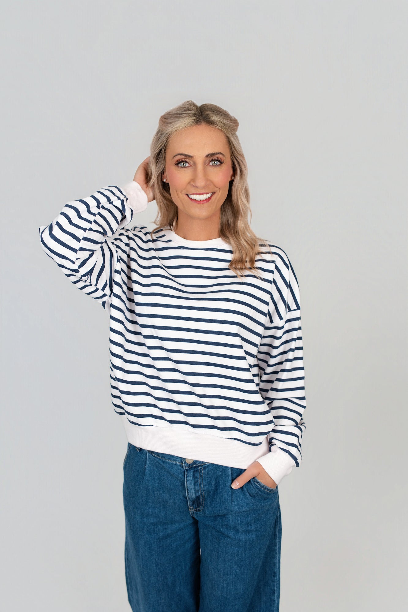 Pullover gestreift
