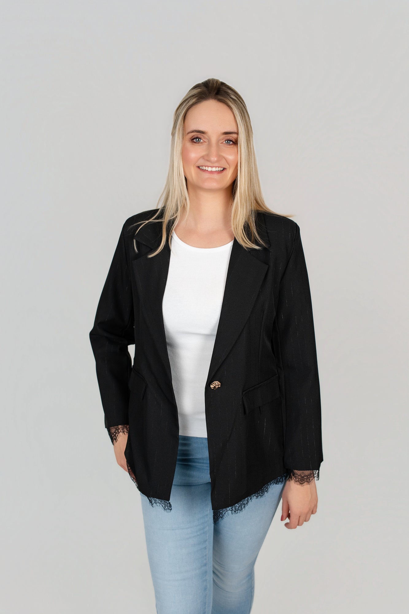 Blazer mit Spitze