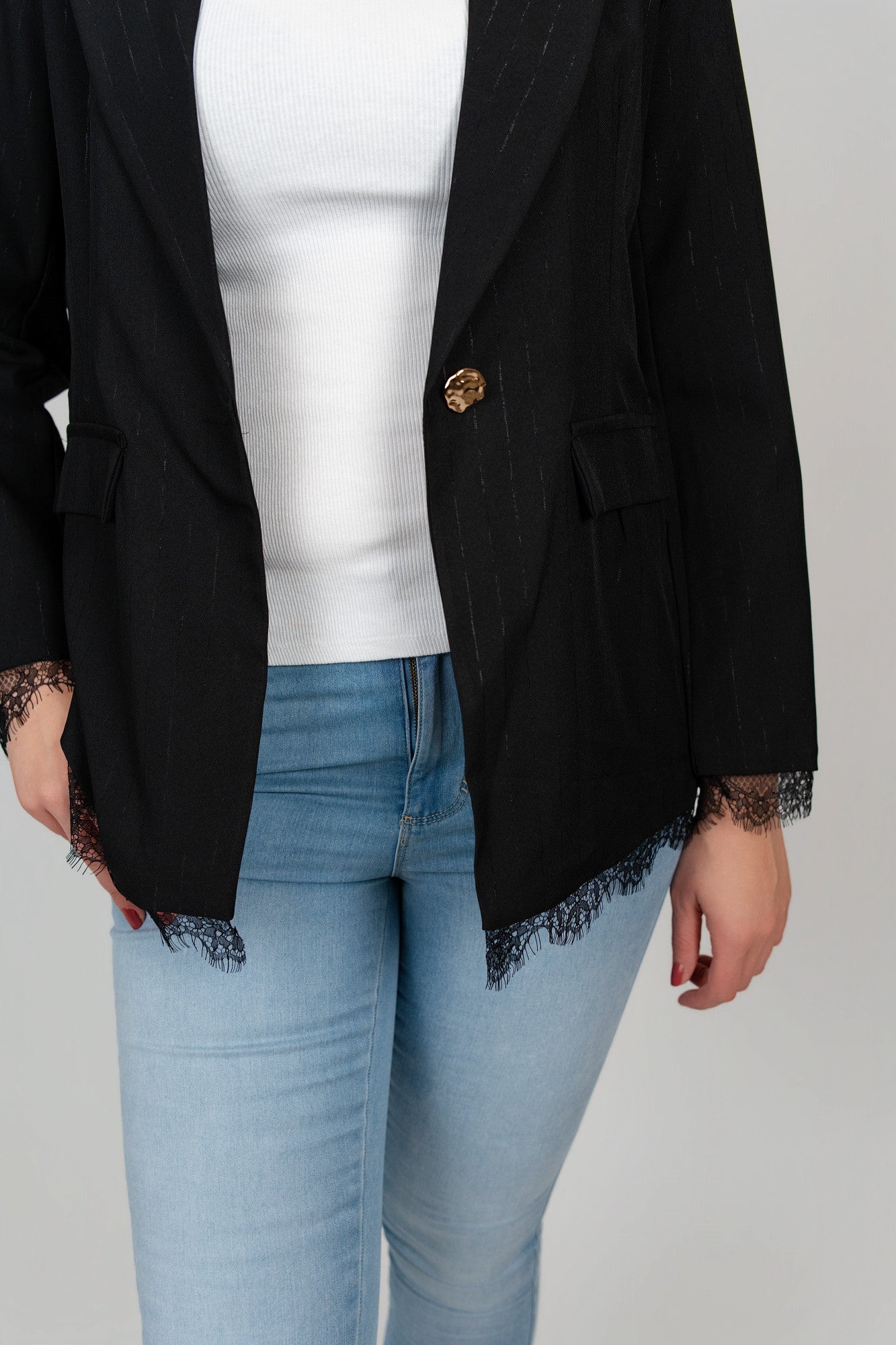 Blazer mit Spitze