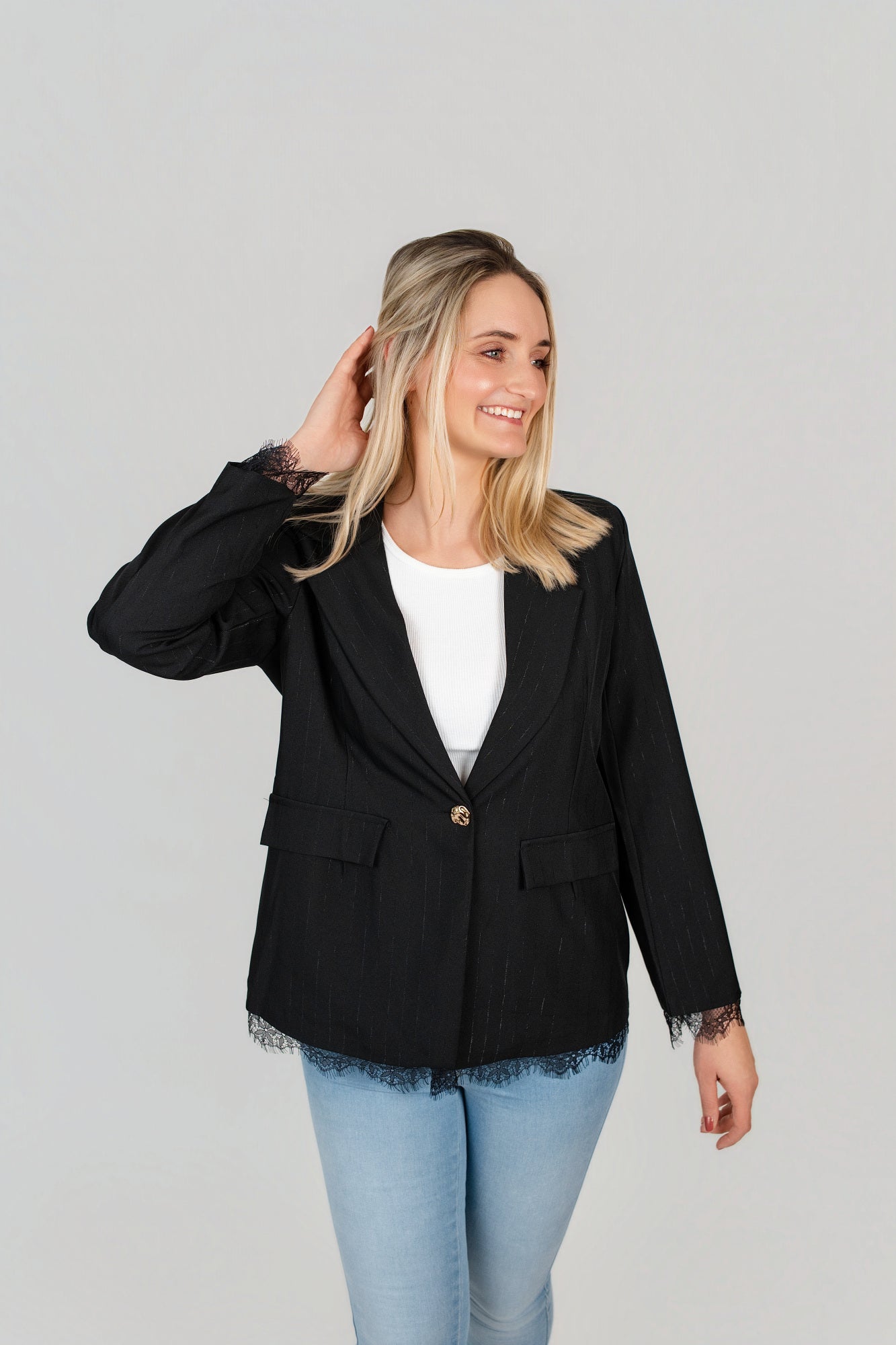 Blazer mit Spitze