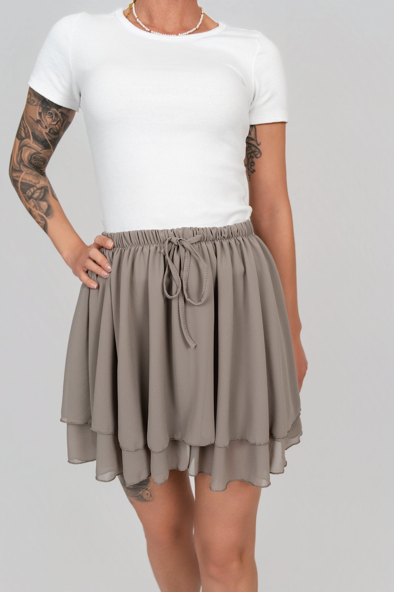 Skort mit Schleife