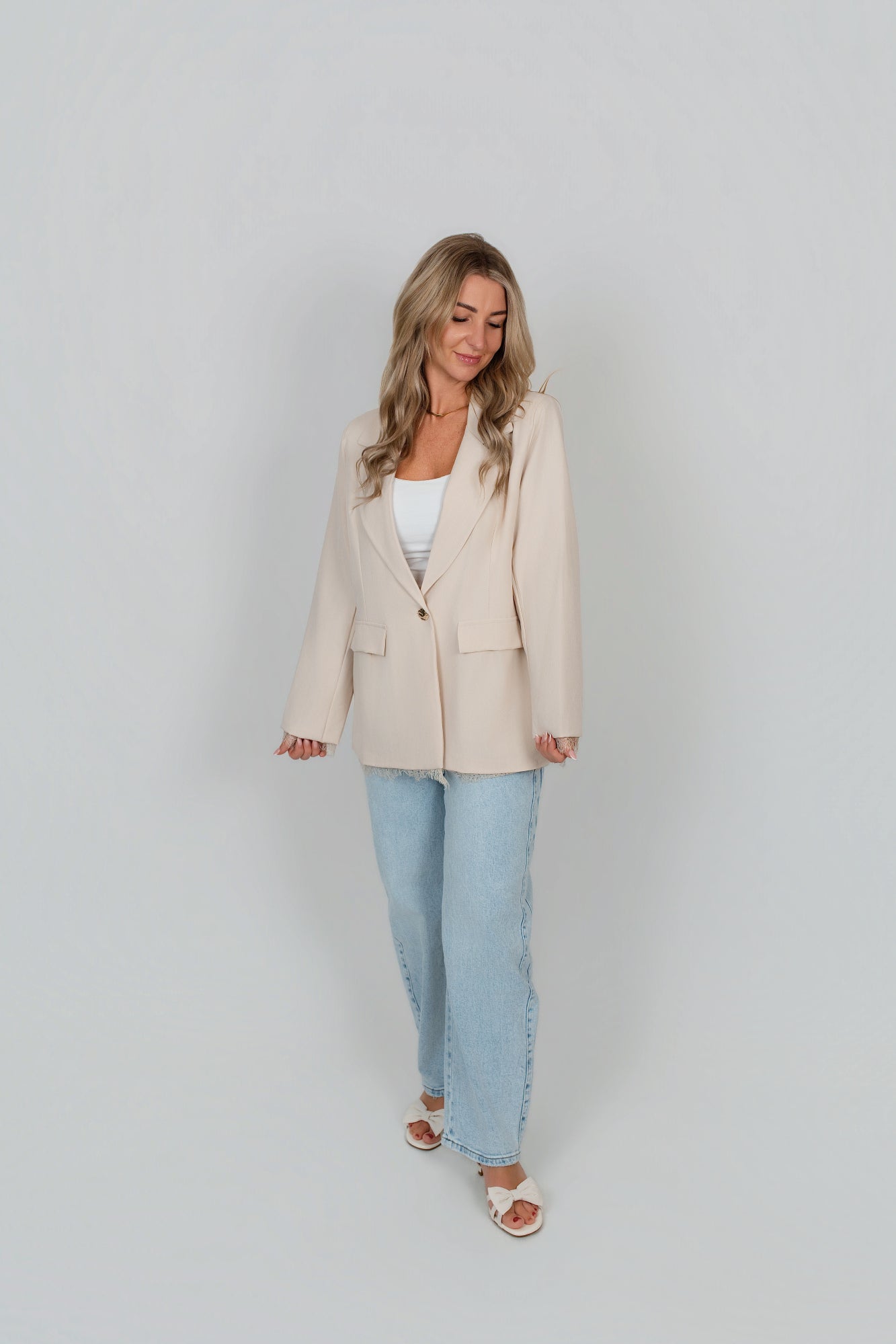 Blazer mit Spitze