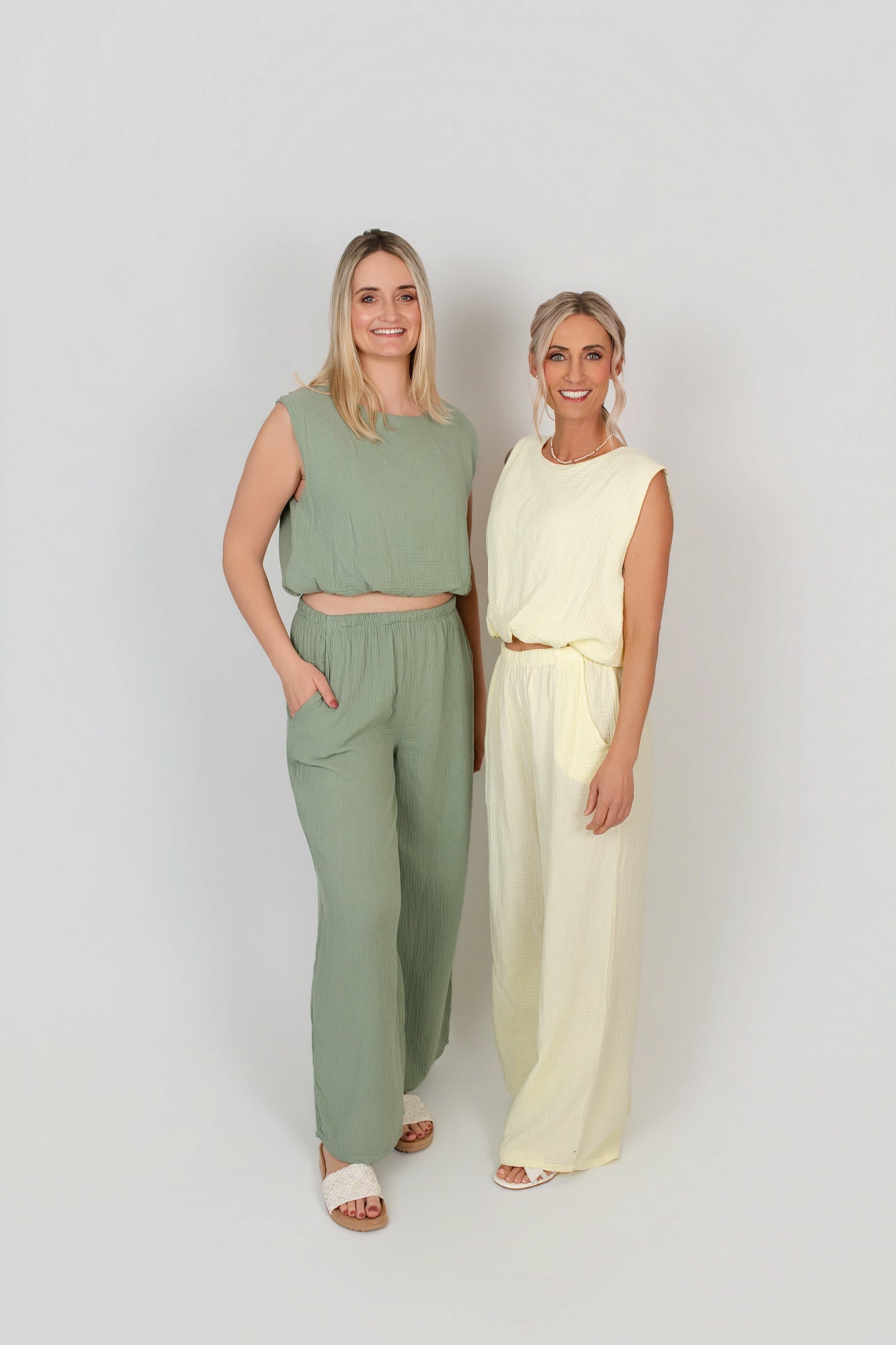 Musselin-Set aus Top und Hose