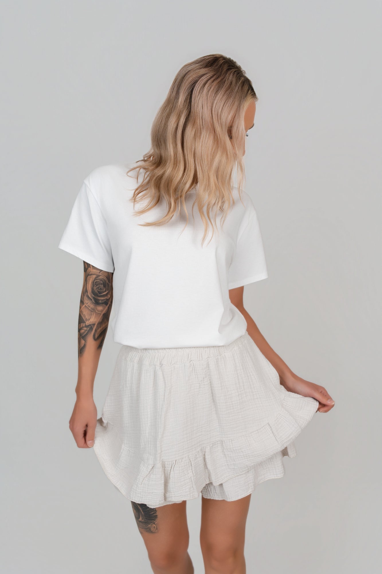Musselin Skort