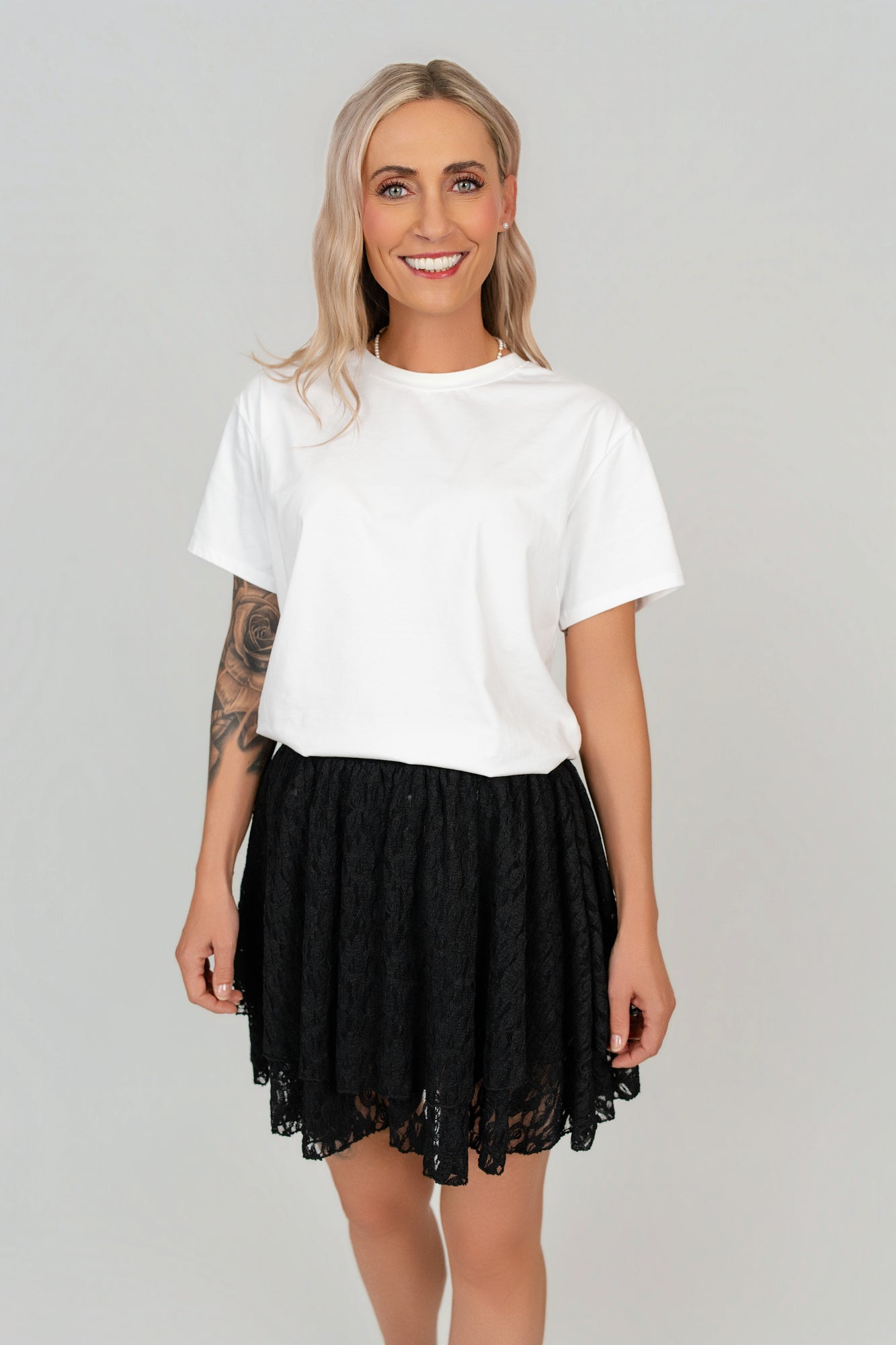 Skort aus Spitze
