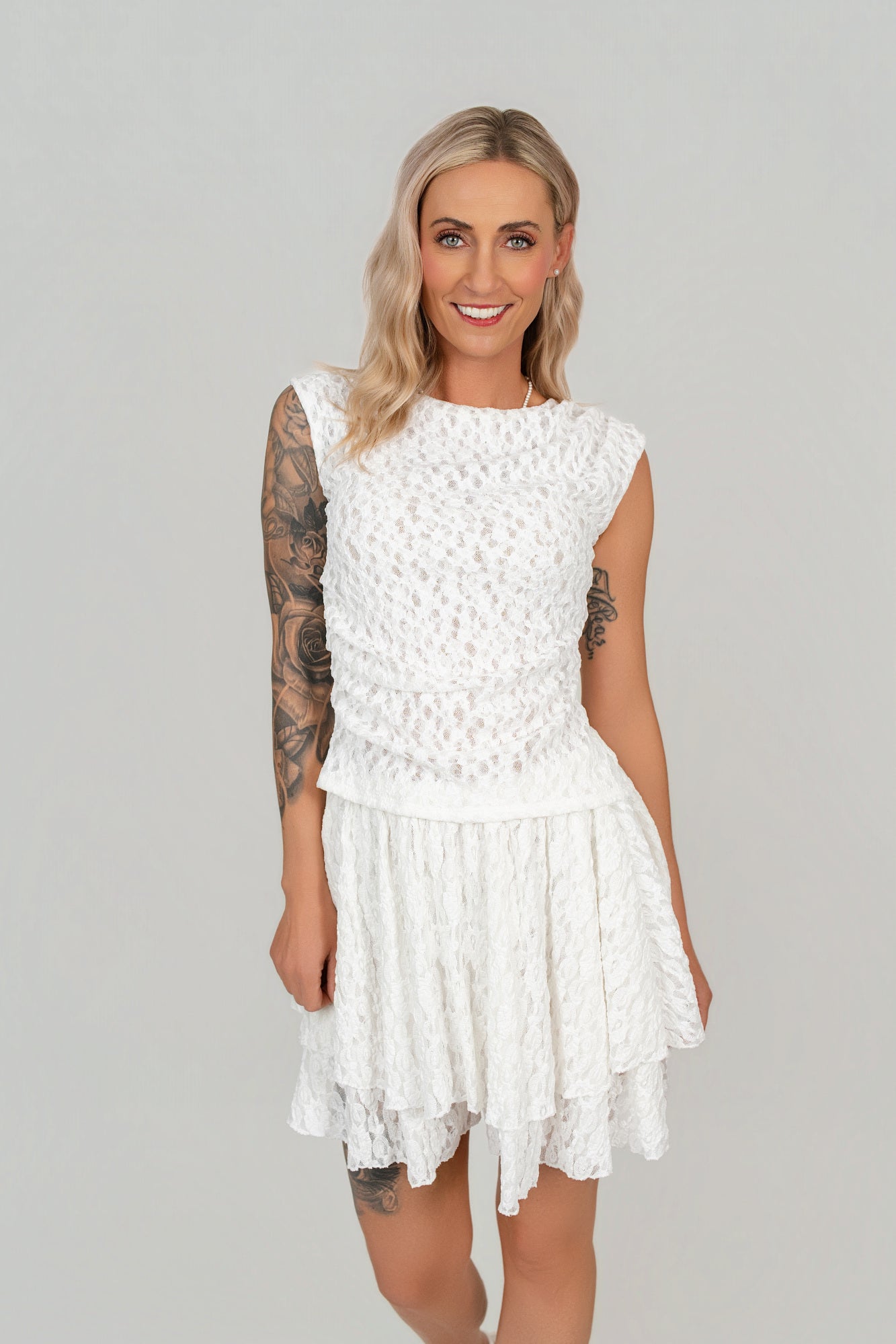 Skort aus Spitze
