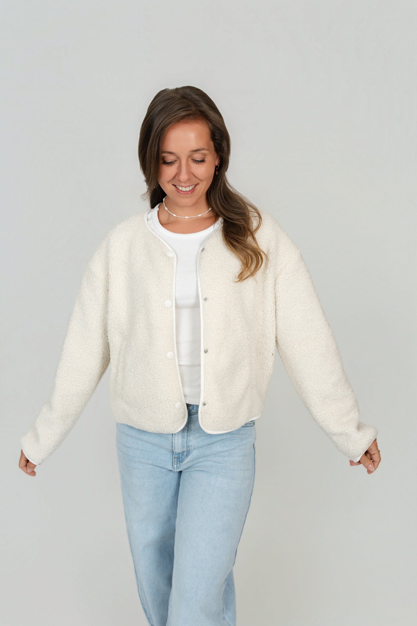 Jacke "Good Vibes" Teddyfleece