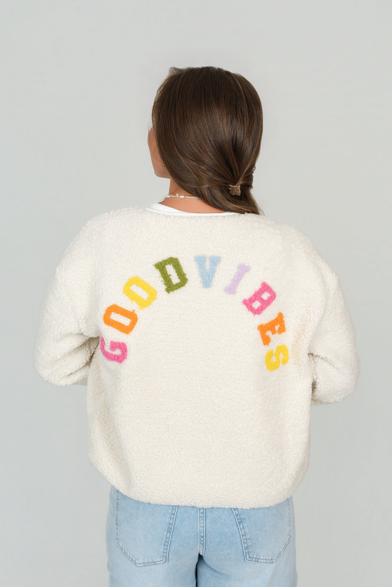 Jacke "Good Vibes" Teddyfleece
