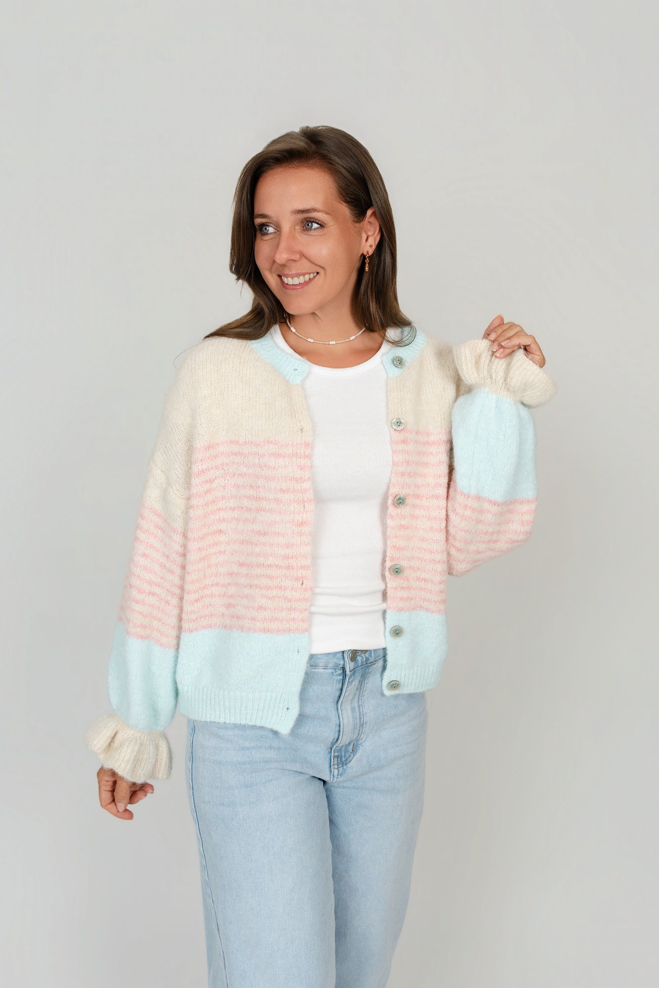 Jacke mit Volantärmeln