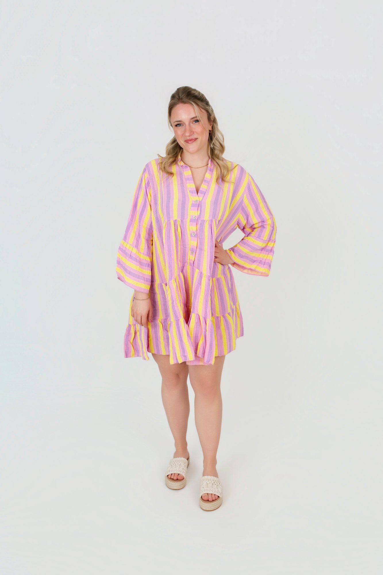 Tunika Kleid gemustert