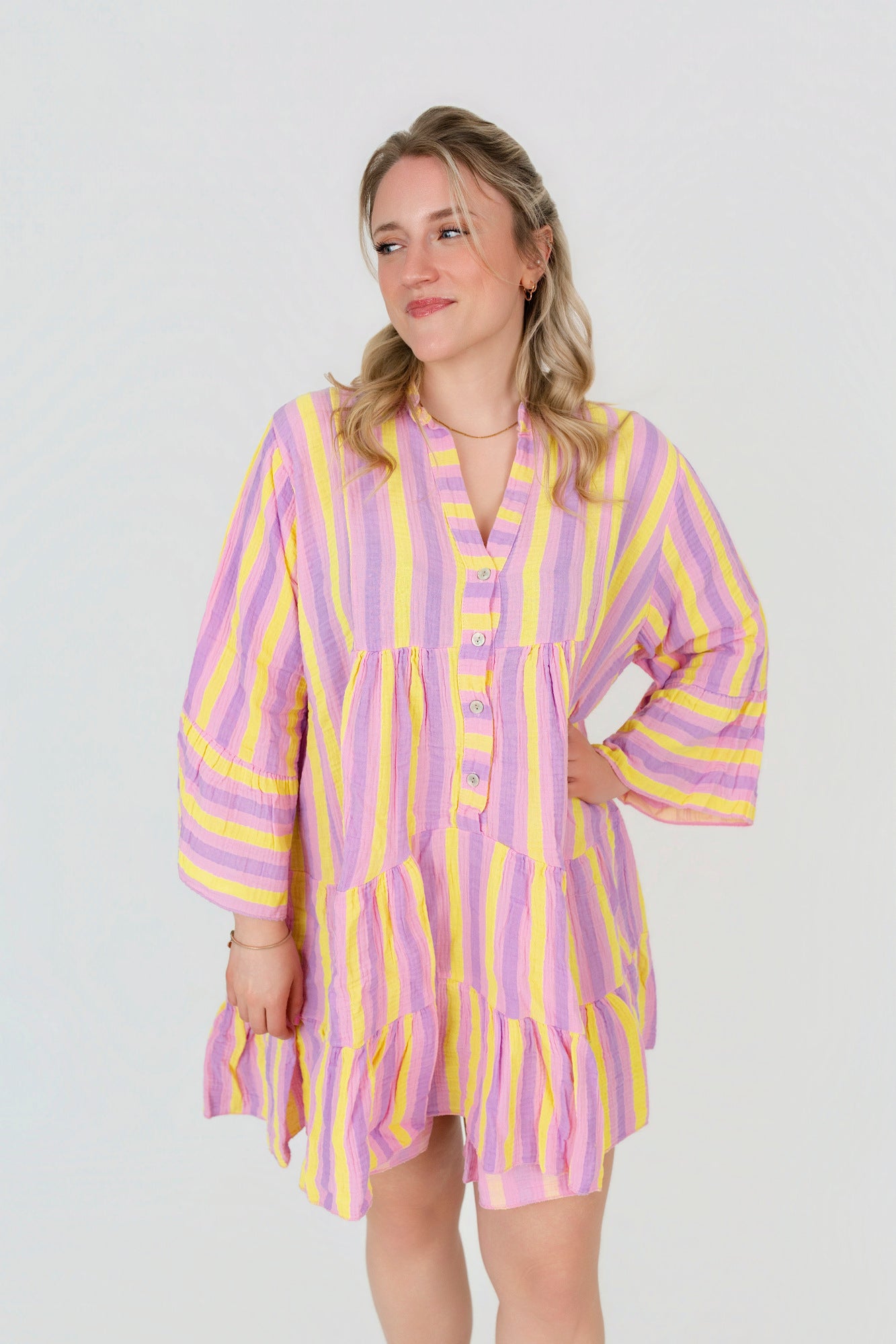 Tunika Kleid gemustert