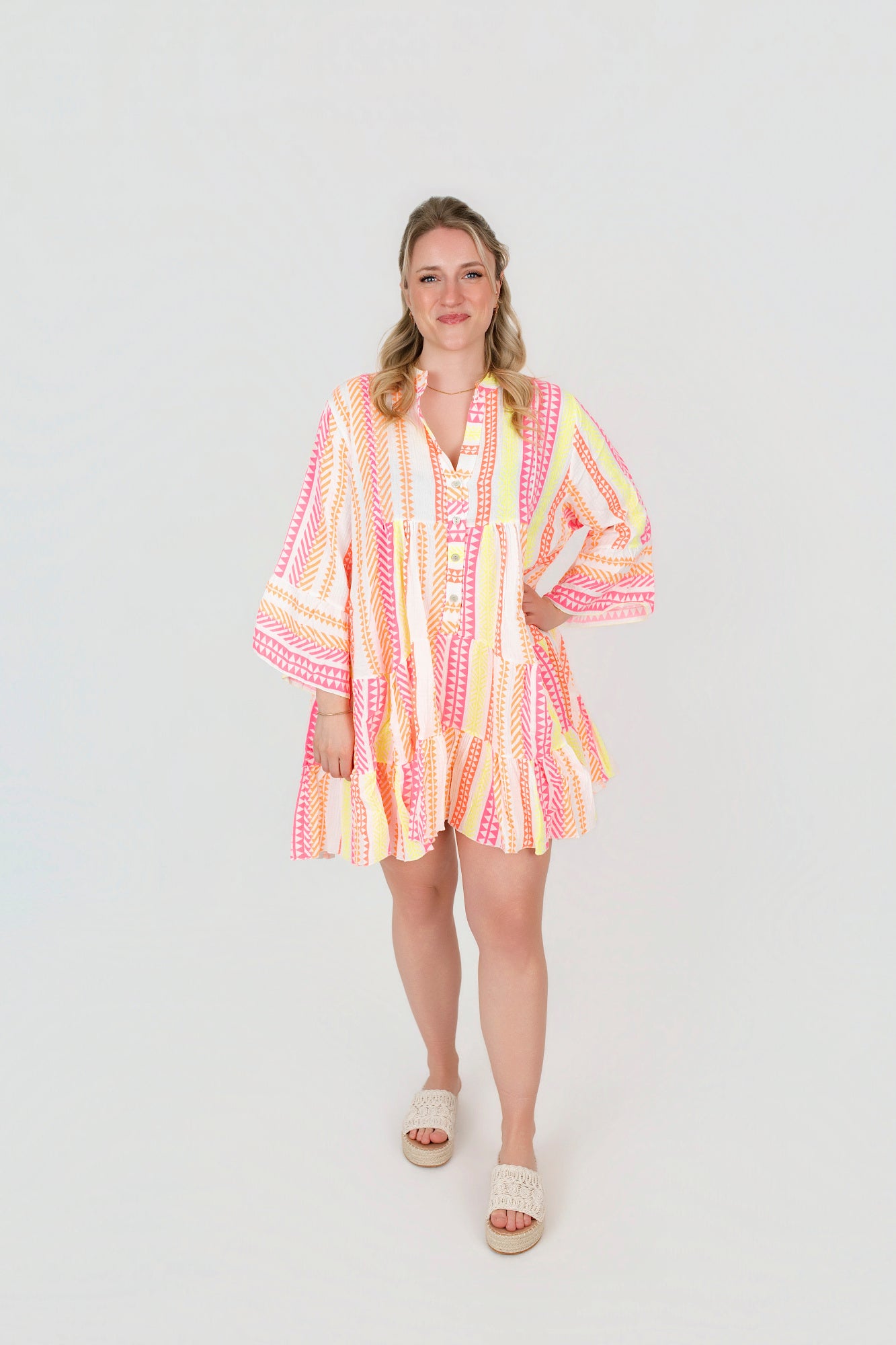 Tunika Kleid gemustert