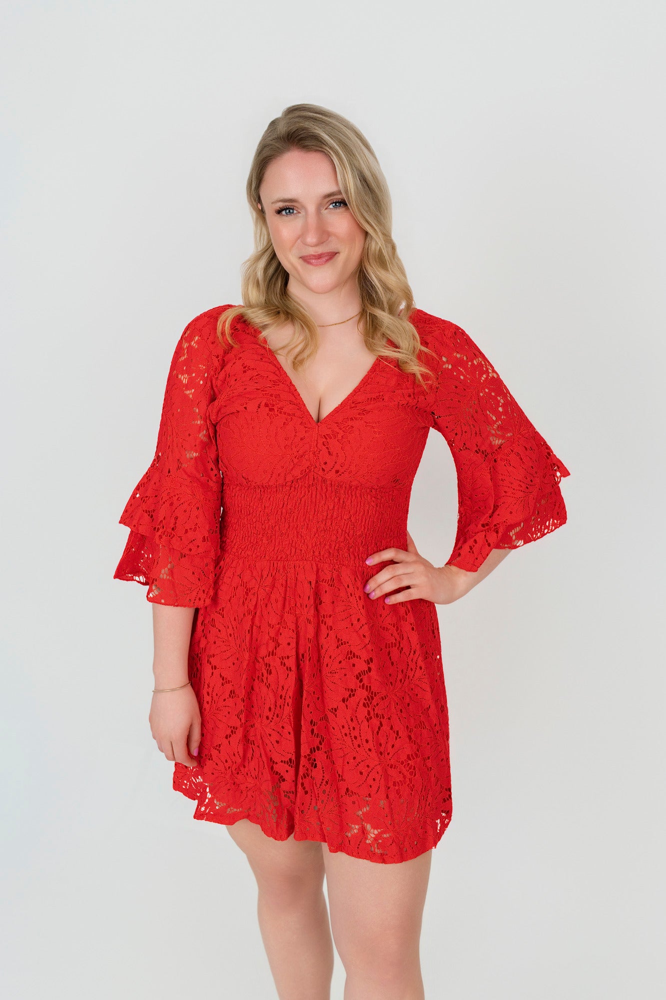 Playsuit mit V-Auschnitt