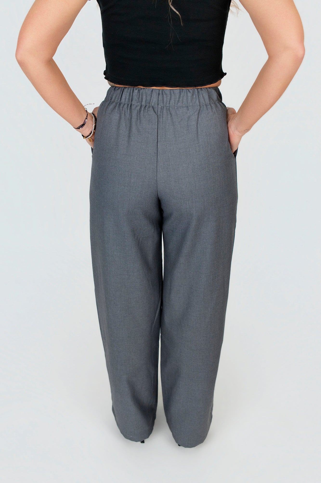 Stoffhose Wide Leg