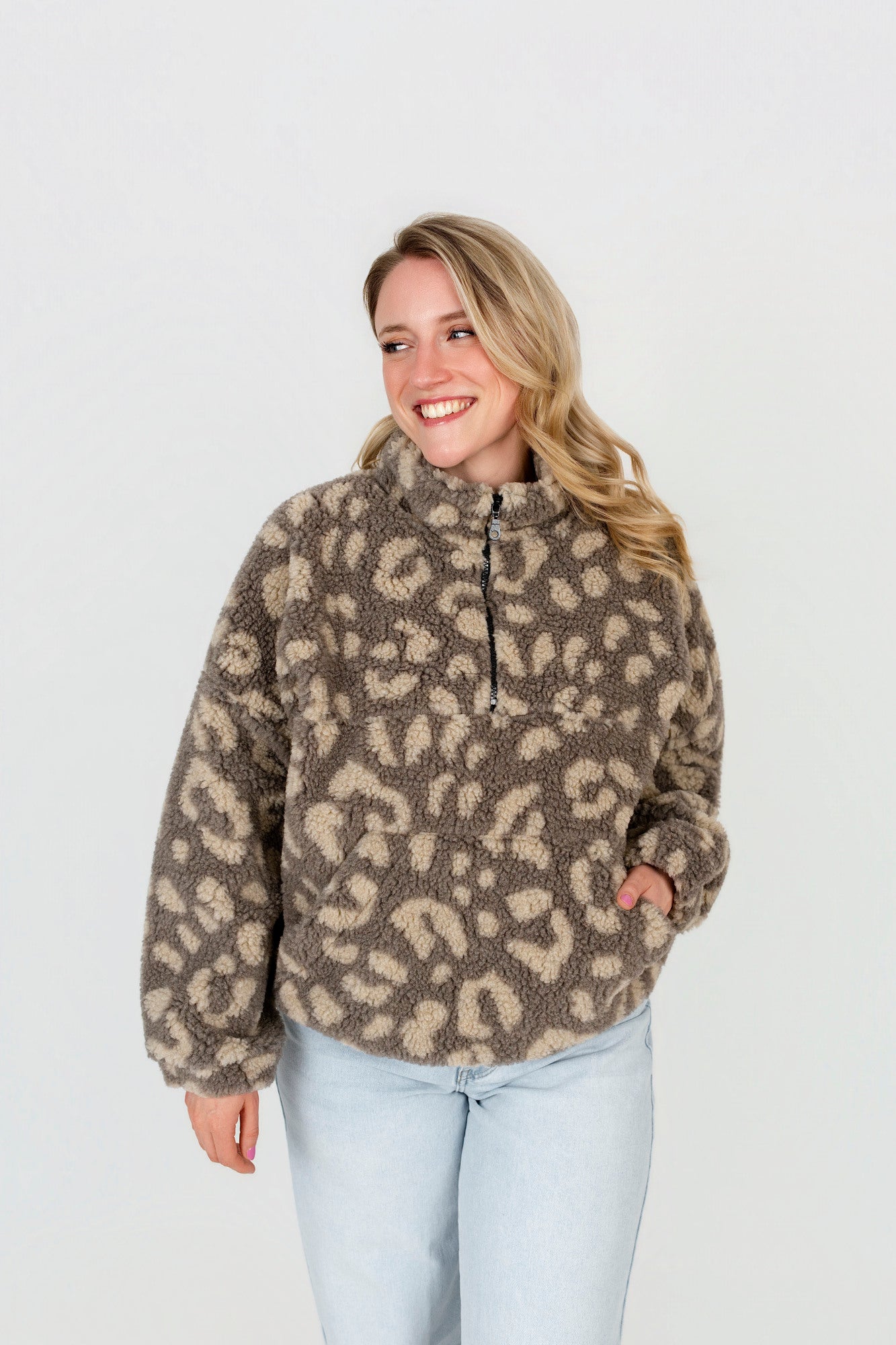 Sweater in Teddyfleece Leo