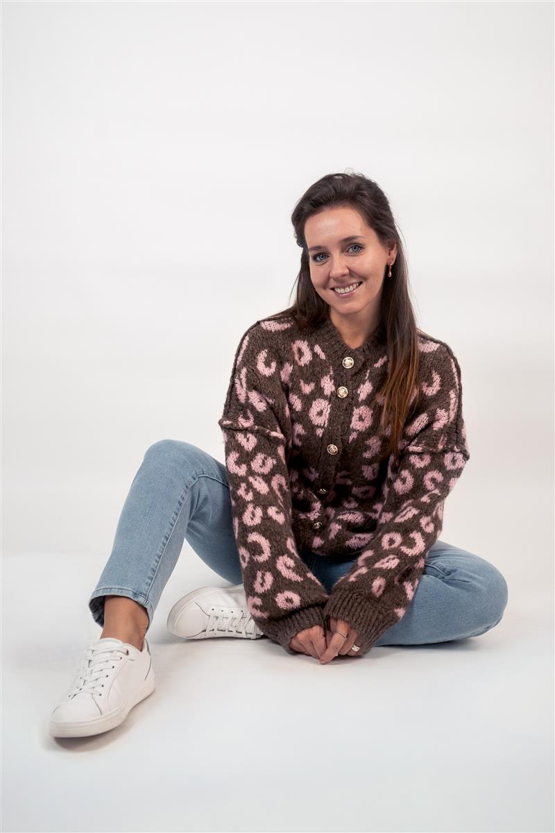 Jacke in kurz mit goldenen Knöpfen Leo