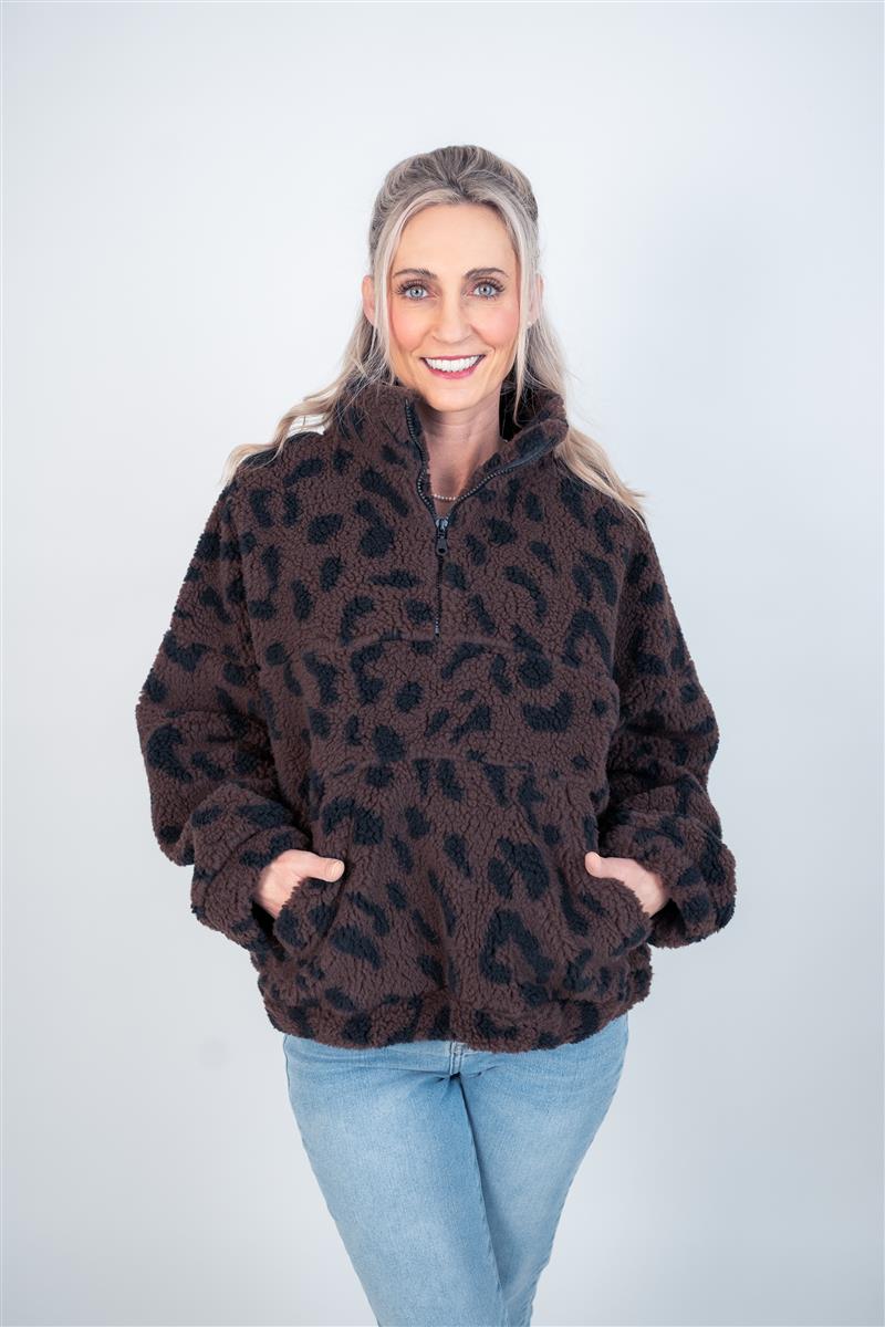 Sweater in Teddyfleece Leo