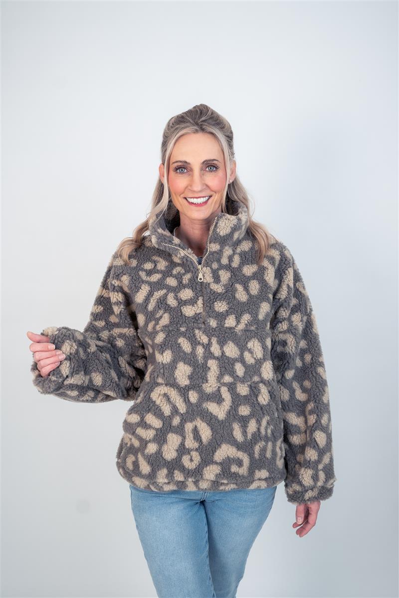 Sweater in Teddyfleece Leo