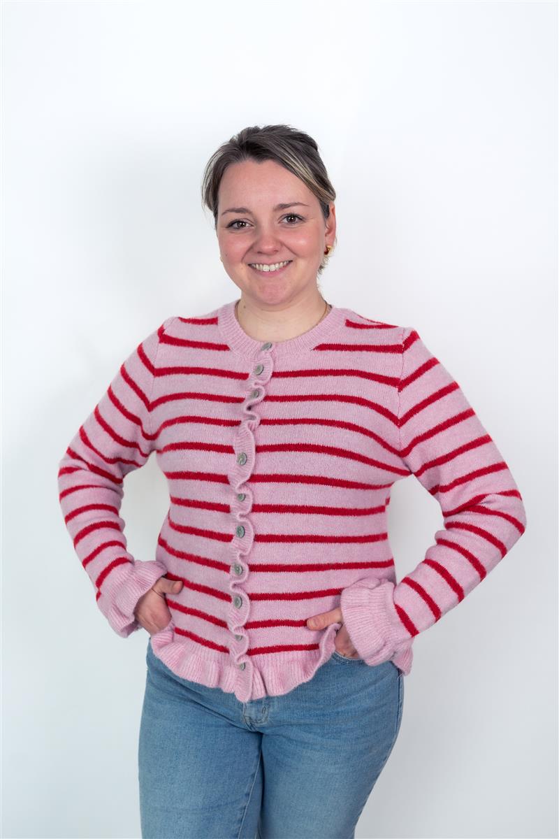 Jacke gestreift mit Rüschen