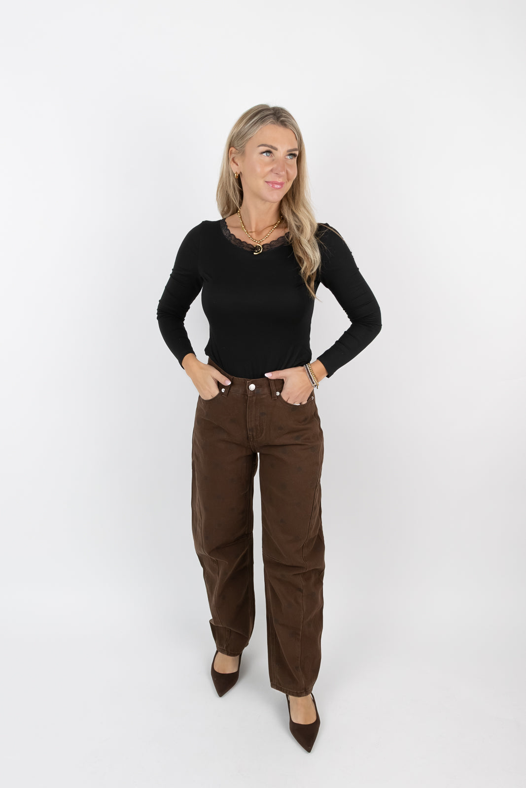 Barrel Jeans Polkadots
