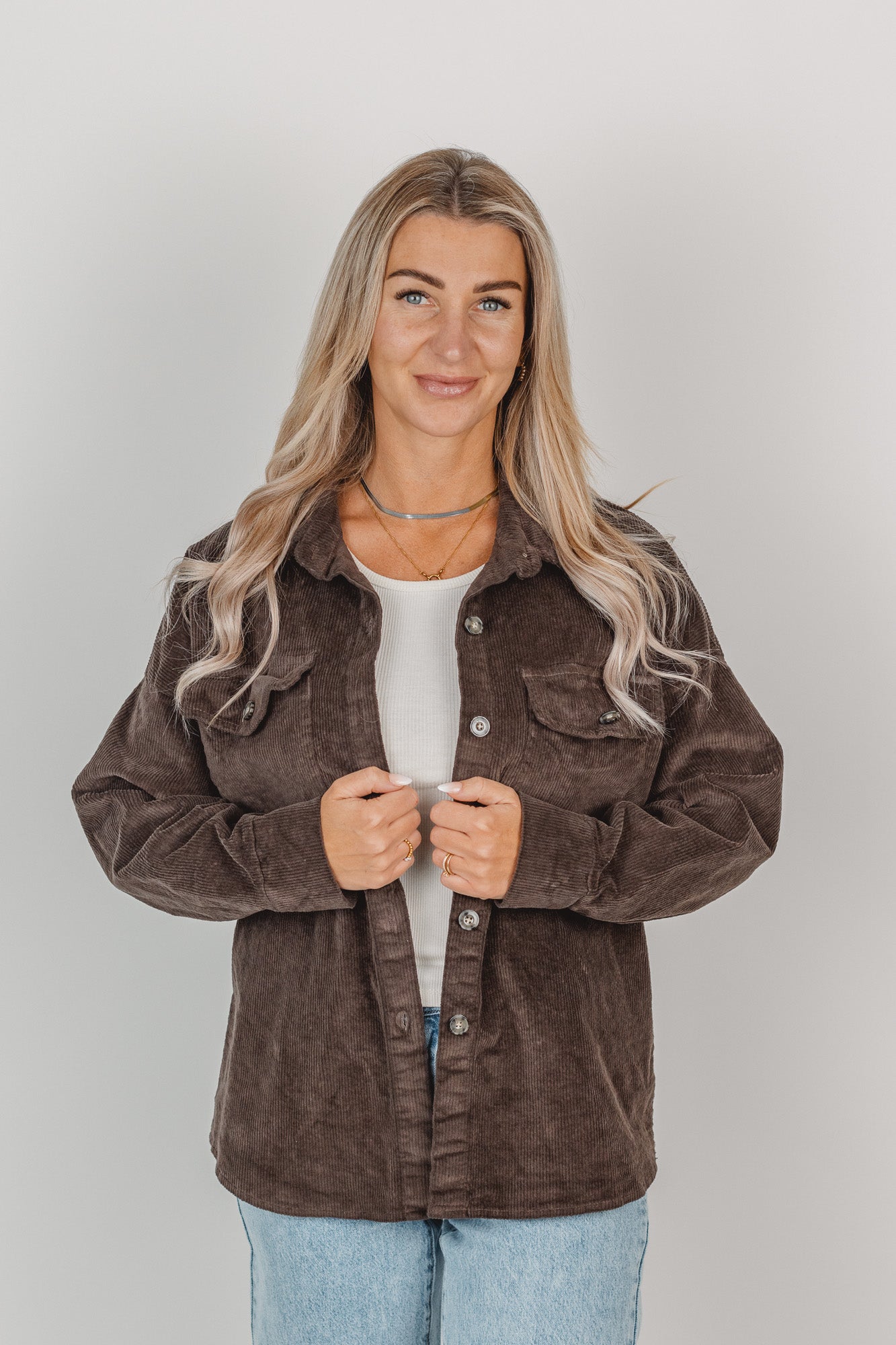 Hemd Jacke aus Cord