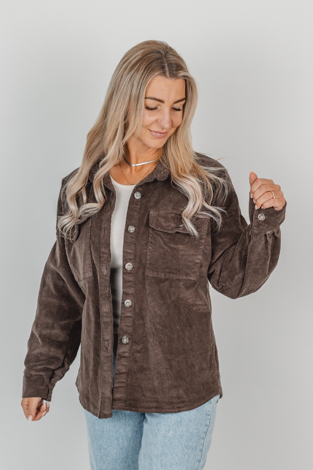 Hemd Jacke aus Cord