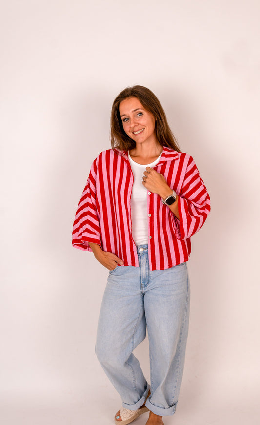 Musselin Bluse 3/4-Ärmel