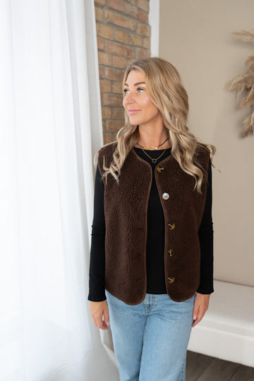 Weste mit Teddyfell
