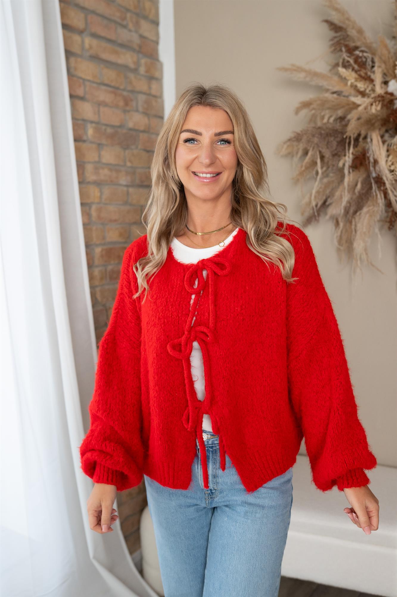 Cardigan mit Schleifen
