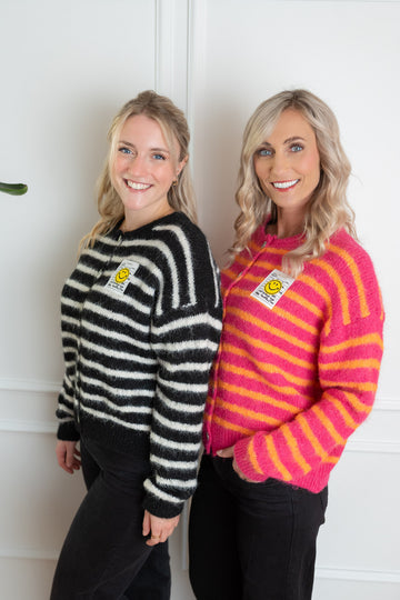 Jacke gestreift mit Smiley