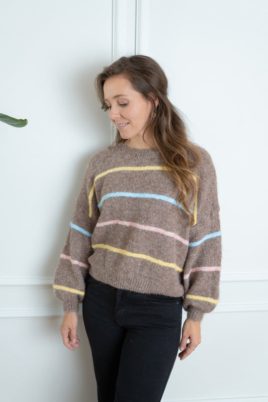 Pullover mit Streifen