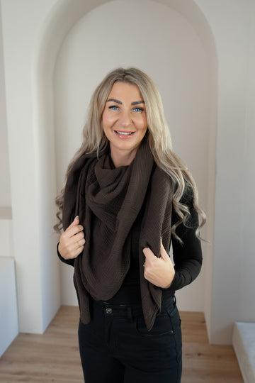 Musselin Tuch  - einfarbig