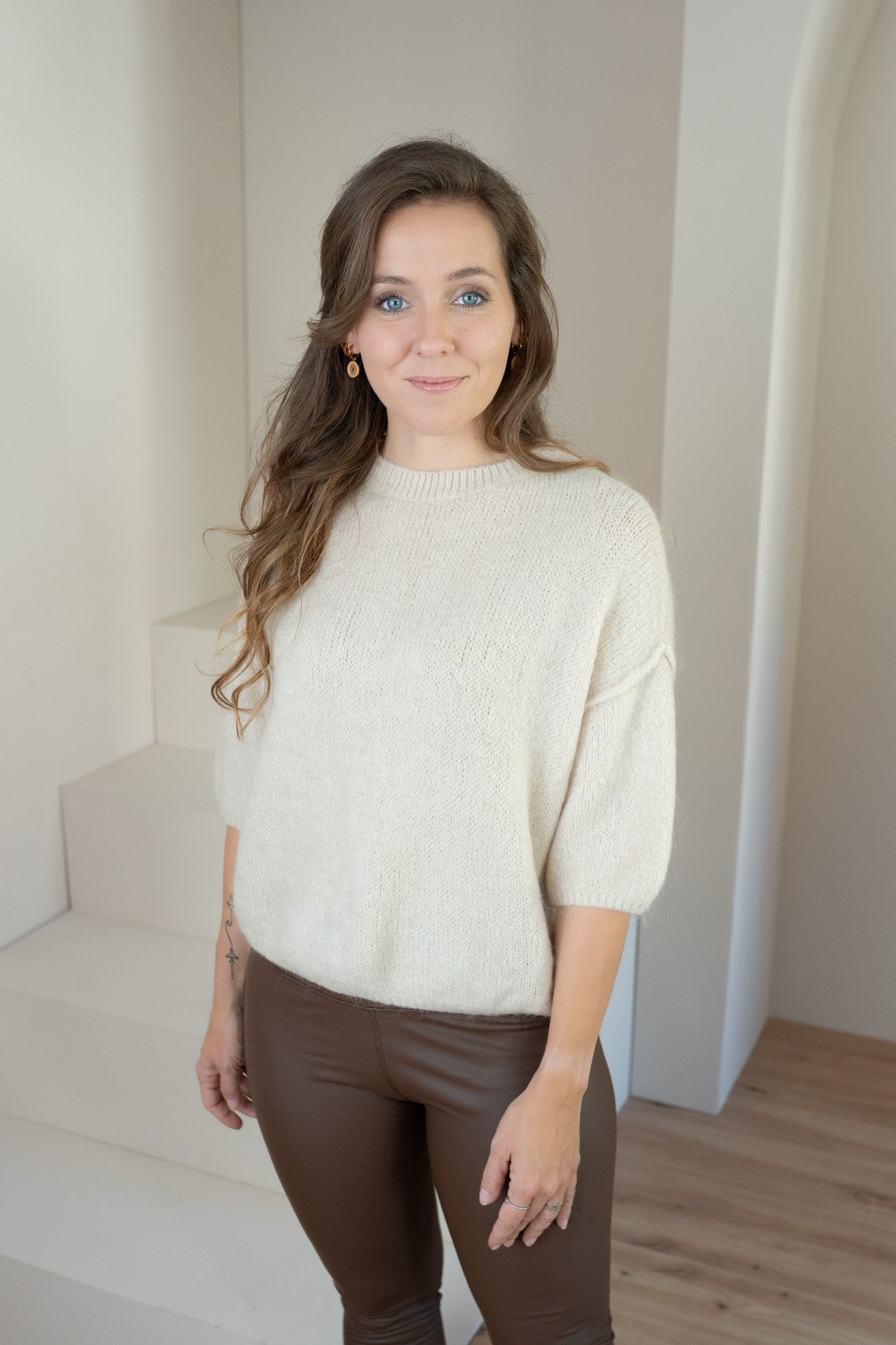 Pullover mit dreiviertel Arm