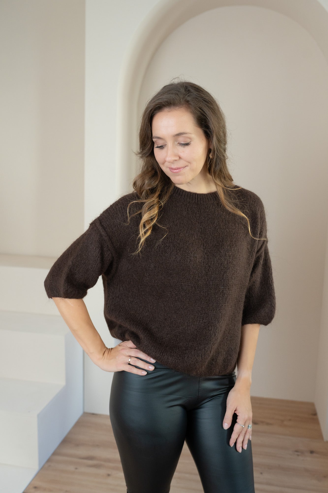 Pullover mit dreiviertel Arm