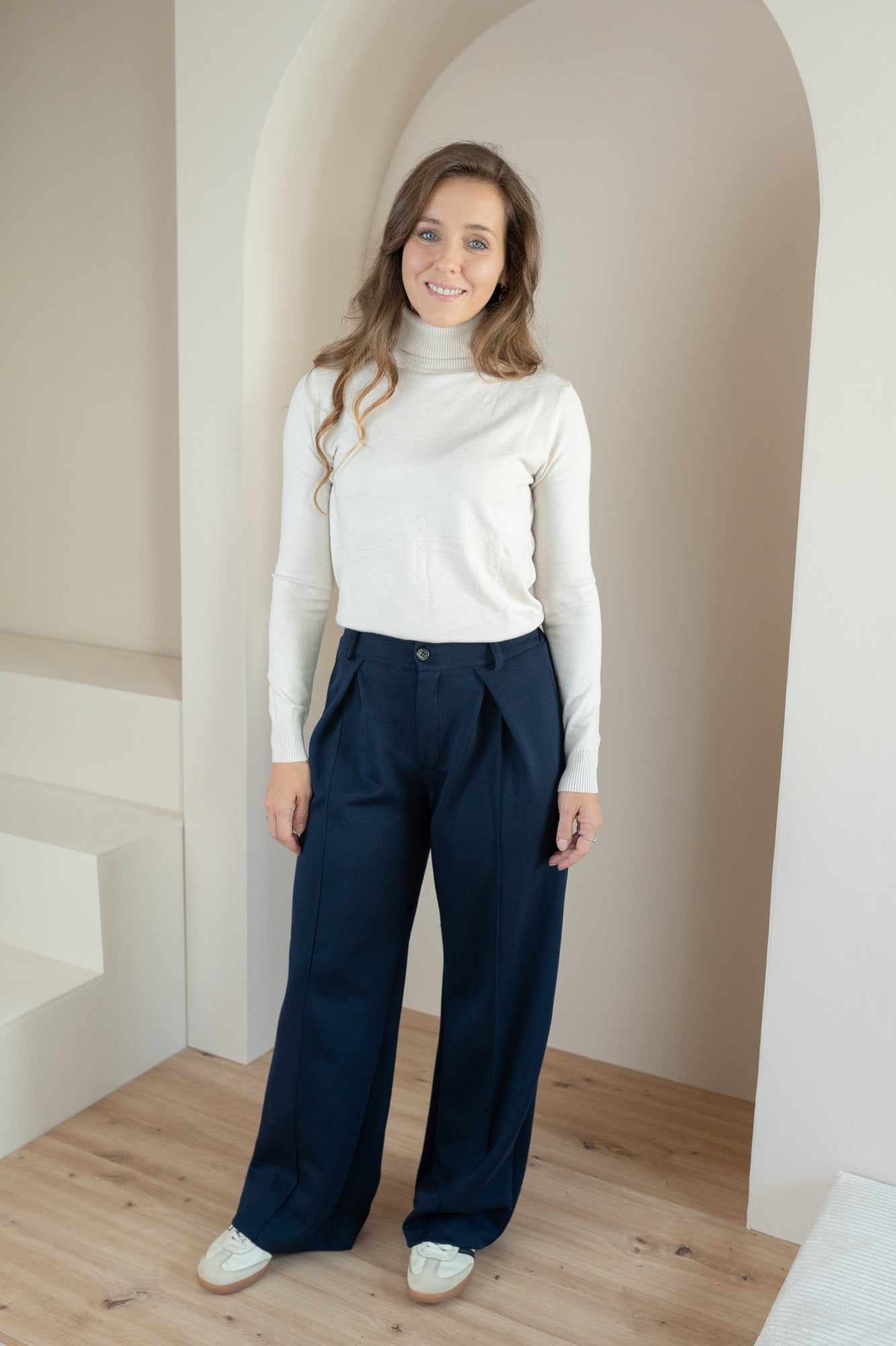 Stoffhose mit Bundfalte