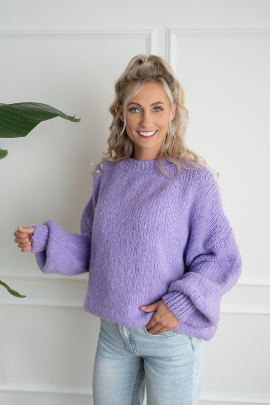 Pullover gestrickt Uni