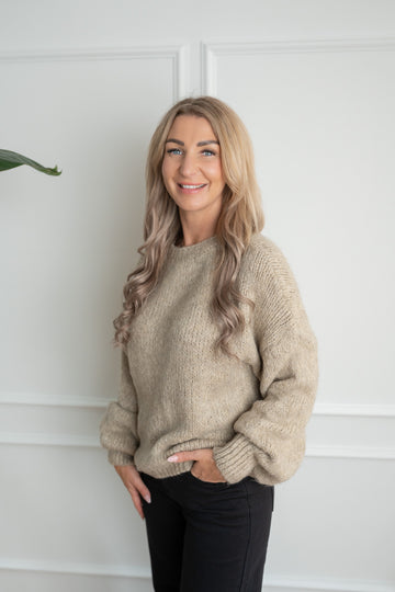 Pullover gestrickt Uni