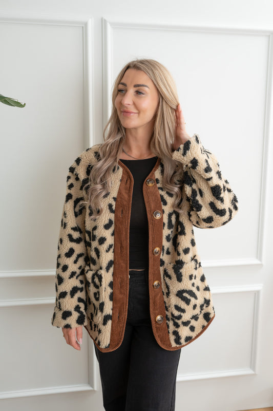 Teddyjacke mit Cord
